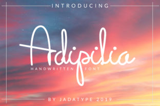 Adipilia Font: Sweet Script for Handmade Crafts