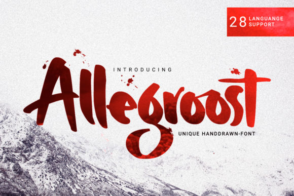 Allegroost Font: Adding Edgy Brush Strokes to Editorial Design