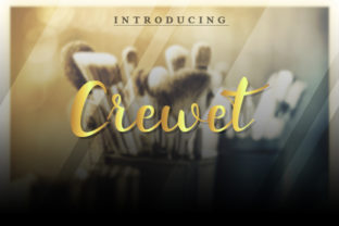 Crewet Font Review: Bold Script for Campaign Visuals