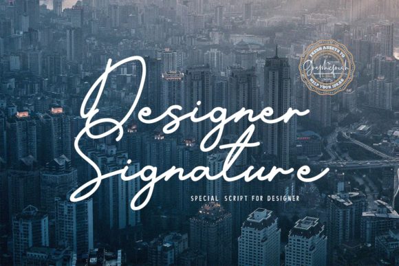 Designer Signature: A Premium Script for Creative Projects