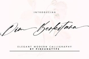 Dim Berkitana: An Authentic Script Font for Editorial Design