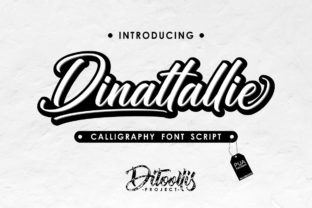 Dinattallie Font: Charming Display Type for Makers