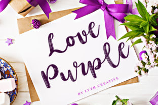 Love Purple: A Magical Script Font for Eye-Catching Campaigns