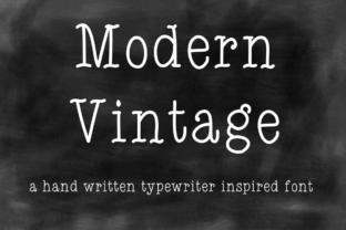 Modern Vintage Font for Editorial Design