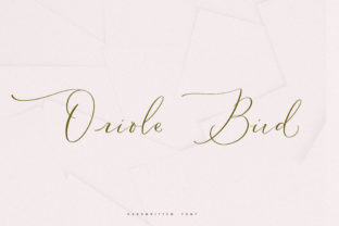 Oriole Bird Font: A Sweet Script for Small Business Branding