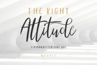 The Right Attitude Font Duo for Campaign Visuals