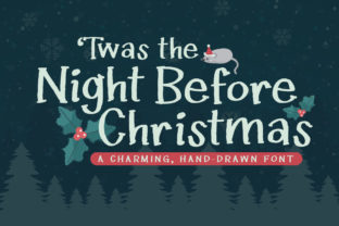 Twas the Night Before Christmas Font for Web Design