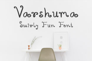 Varshuma Font: A Swirly Script for Handmade Products