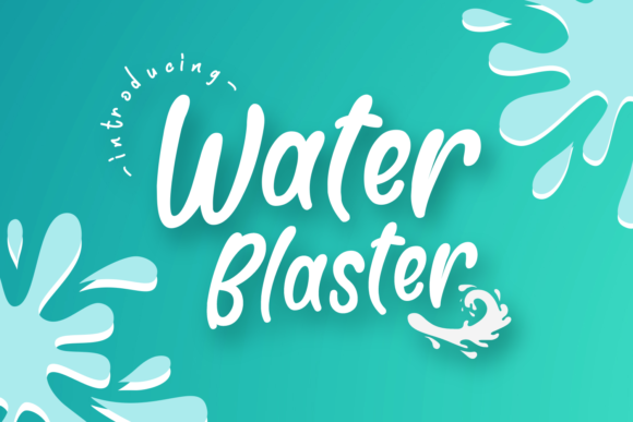 Water Blaster Font: Playful Branding for Small Business